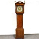 George III oak longcase clock