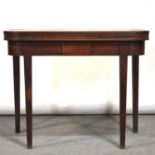 George III mahogany tea table,