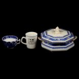 Quantity of blue and white ware