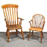 Kitchen chair and a Windsor chair