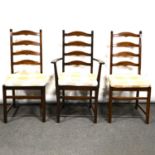 Ercol elm and beech dining suite,