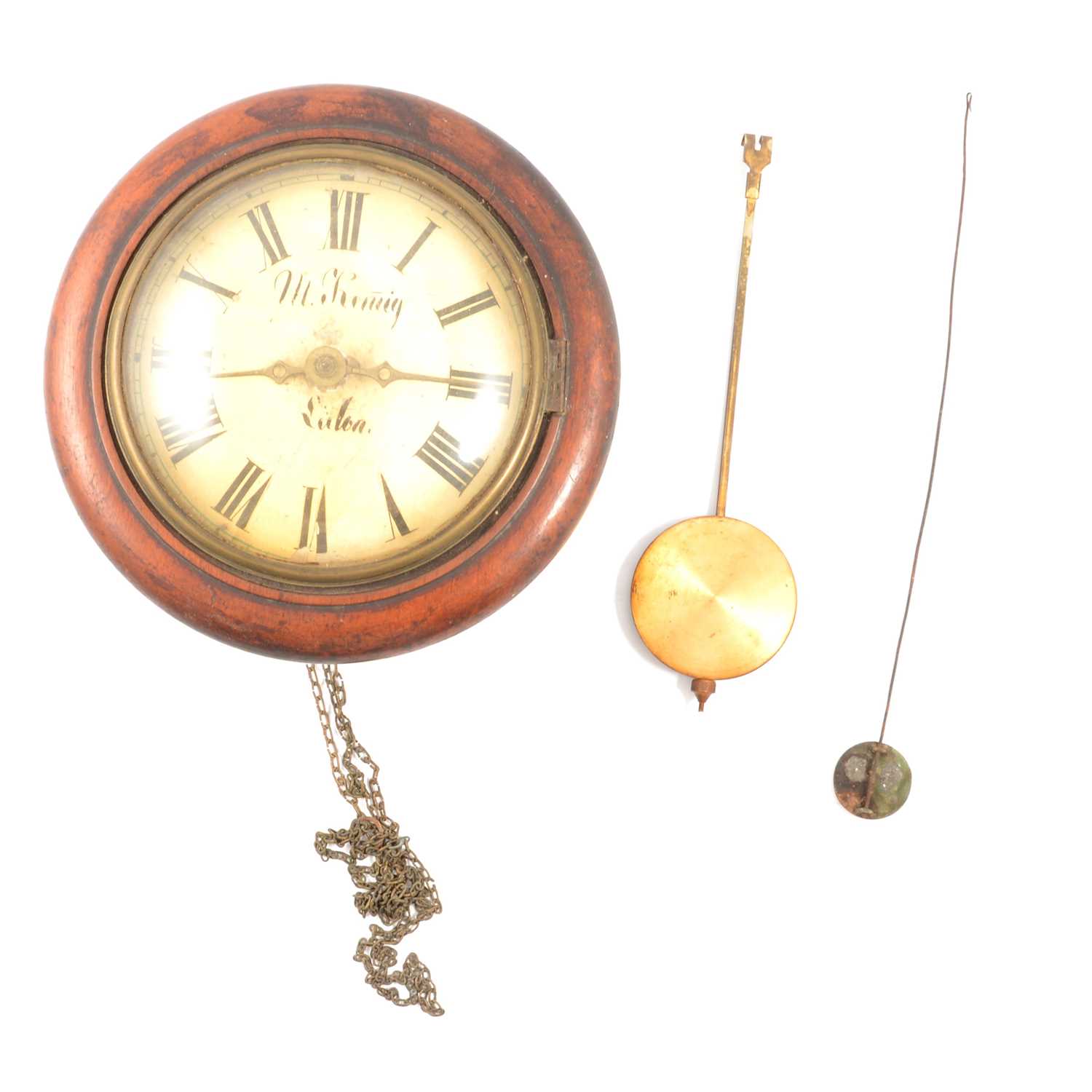 Chain driven wall clock