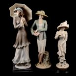 Three Guiseppe Armani Florence figures