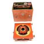 Thornton Pickard mahogany plate camera with lenses and case.