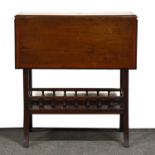 Edwardian inlaid mahogany Sutherland table and a swing toilet mirror.