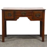 George III oak lowboy