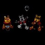 Three Swarovski Crystal, three Disney 'Winnie the Pooh' figures, all boxed