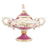 Large Capodimonte covered tureen