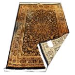 Iranian Qum silk rug