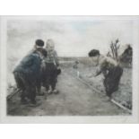 Dutch School, pair of etchings,