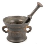 Bronze mortar,