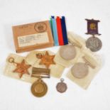 Medals - A WW2 group of four, a United Nations Korea Medal, and other commemorative medals.