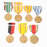 Medals - Seven WW2 United States of America medals.