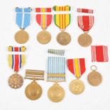 Medals - Nine post-WW2 United States of America medals.