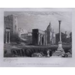 After Piranesi, St Peter's at Rome, and after Frederick Smith, another etching of Rome.