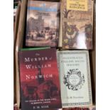 Nine boxes of assorted reference books - mostly Geneology/ Local History/ Guides