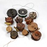 Collection of fishing reels,