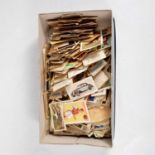 Box of cigarette and bubblegum cards.