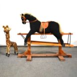 Rocking horse and a Merrythought giraffe