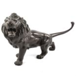 Tokyo School, bronze model of a lion