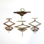 Armstrong patent corkscrew and three others,