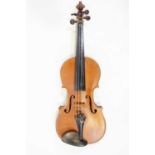 English violin, probably late 19th or early 20th Century,