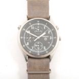 Seiko - a military style chronograph wristwatch.