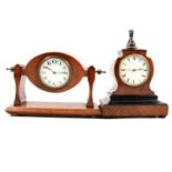 A Buren mantel clock; and a Brevete mantel clock