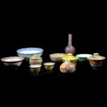 Small collection of Chinese polychrome porcelain,