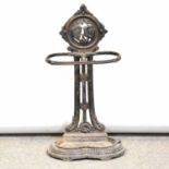 Victorian cast iron stick stand,