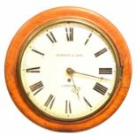 Victorian mahogany dial clock,