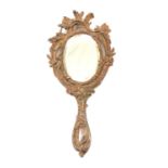 A French Art Nouveau hand mirror, early 20th century