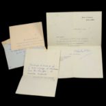 Churchill interest: facsimile letters