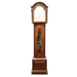 Edwardian mahogany longcase clock,