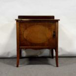 Georgian style mahogany bedside cupboard,