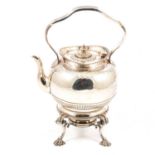 Victorian silver spirit kettle,