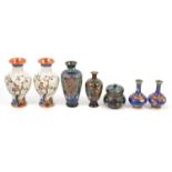 Small collection of cloisonne