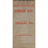 Charles Dickens interest - A mid-19th century playbill.