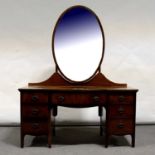 Mahogany dressing table,