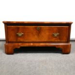 Reproduction walnut chest / stand,