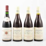 Four bottles of Rhone Valley wines