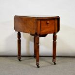 Victorian mahogany work table,