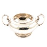 Silver pedestal sugar bowl,