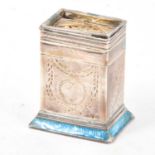 Continental silver vinaigrette stand,