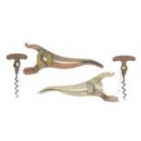 Two Tangent Levers with associated corkscrews,