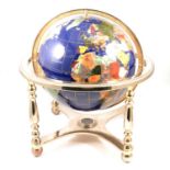Modern hardstone table globe,