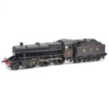 A scratch-built O gauge locomotive and tender, 2-rail