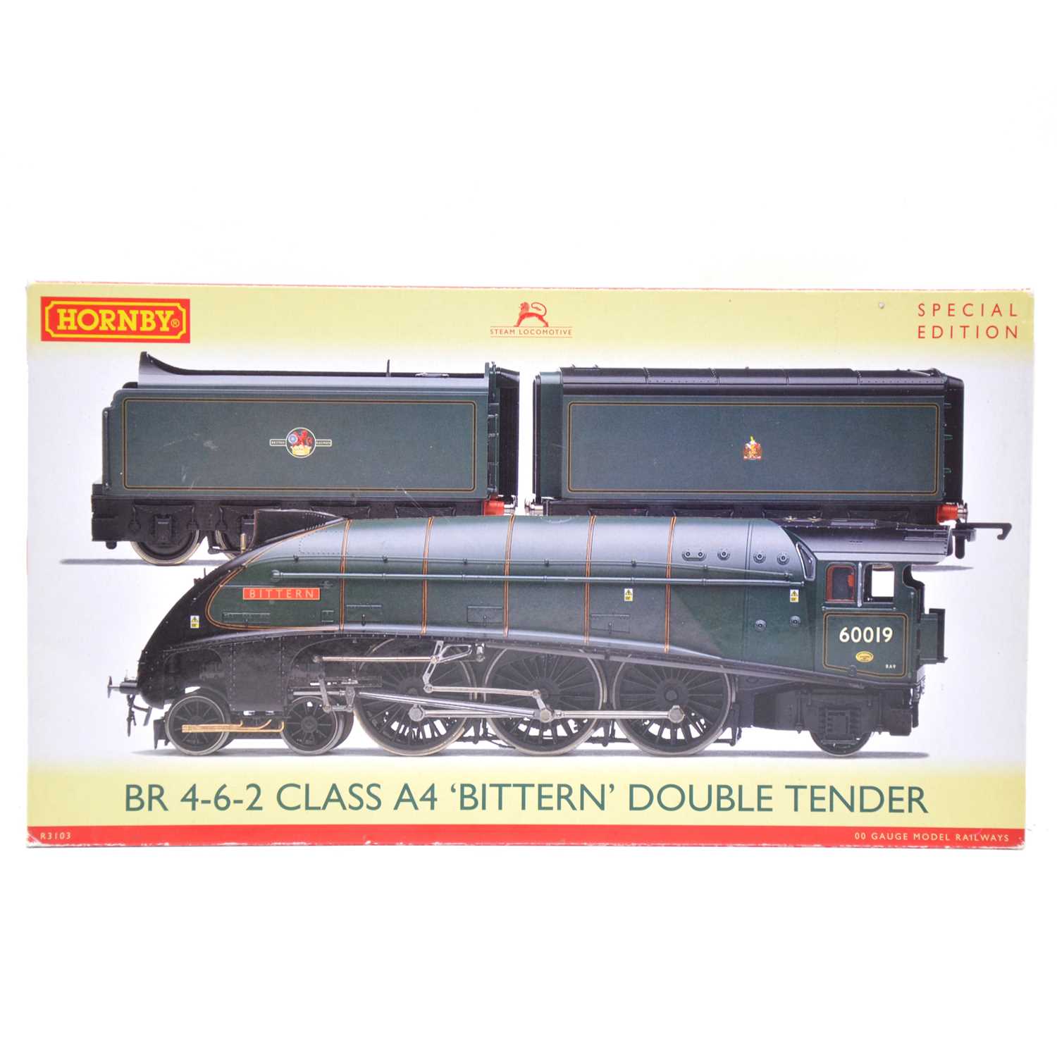 Hornby OO gauge locomotive with double tender, R3103 'Bittern', boxed