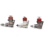 Three Amco 3.5cc BB diesel engines