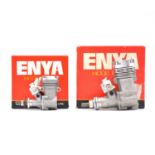 Two Enya glow engines, boxed